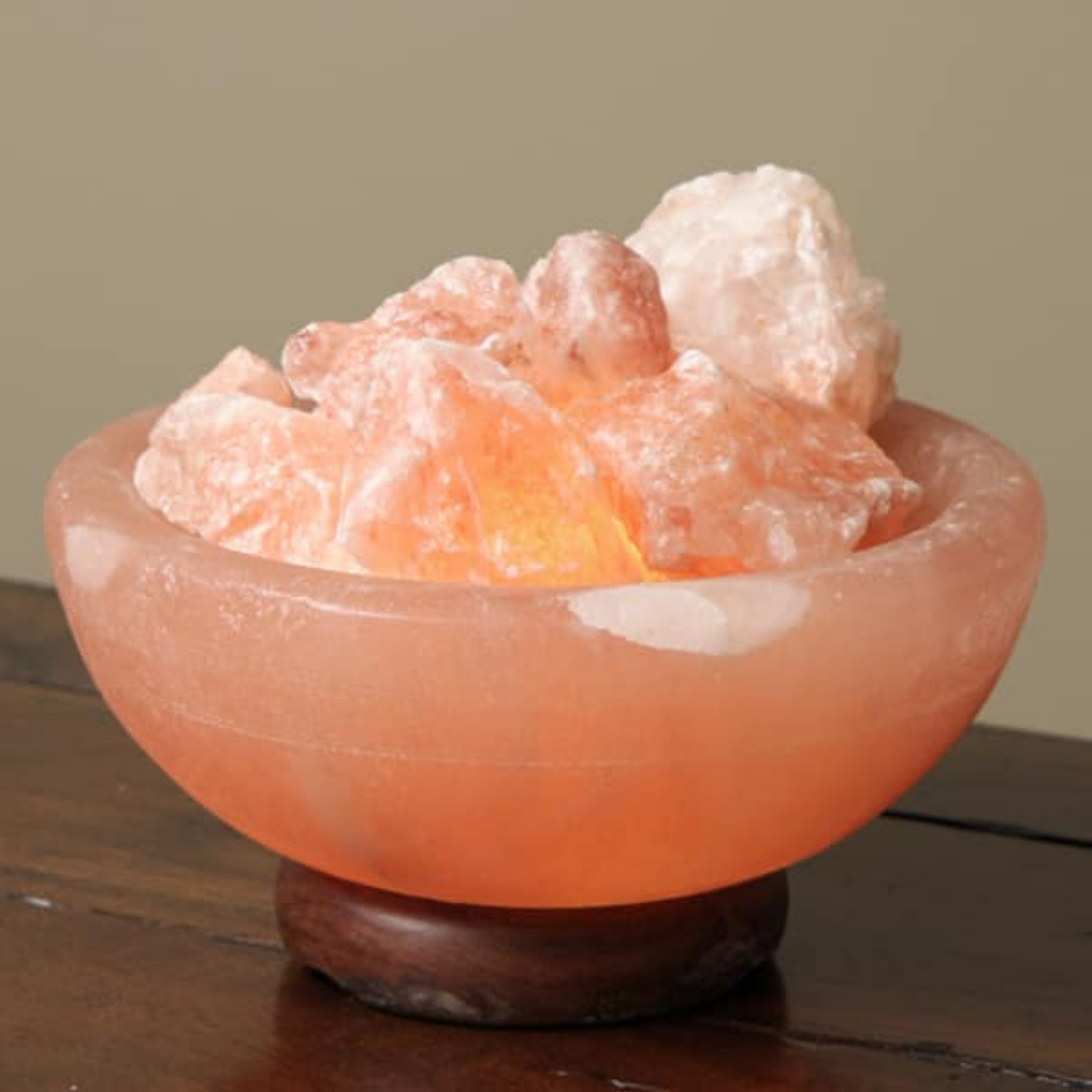 Salt Fire Bowl with Salt Chunks