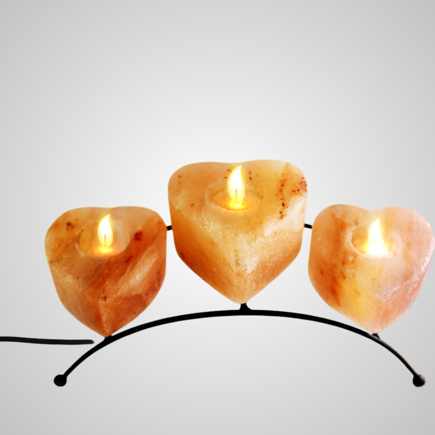 Heart Shape Salt Candle Holders