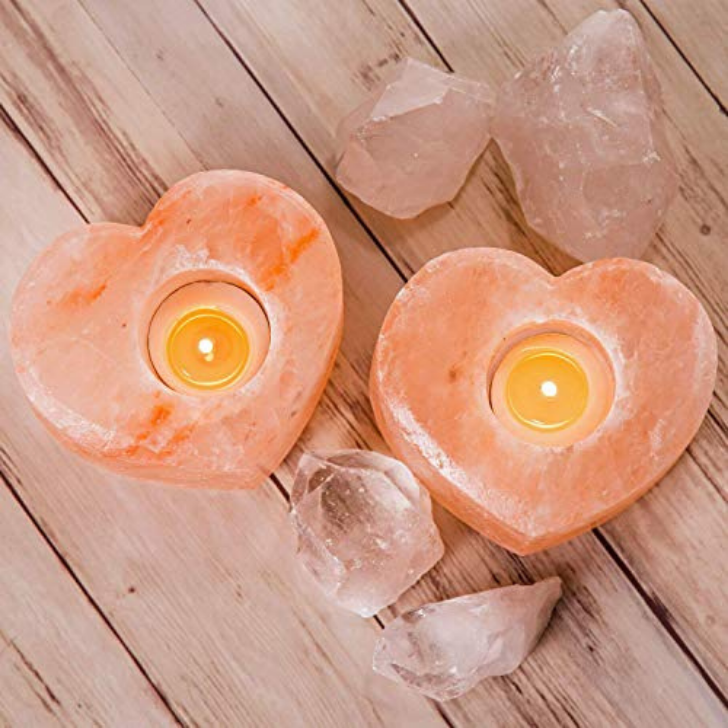 Heart Shape Salt Candle Holders - Image 2