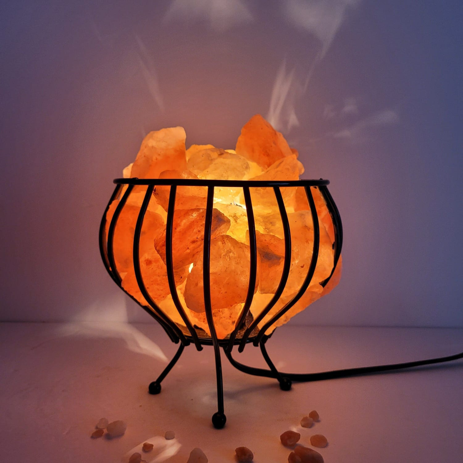 Basket Salt Lamp
