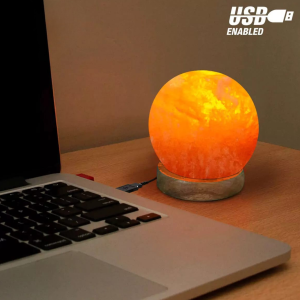 USB Globe / Ball Salt Lamp