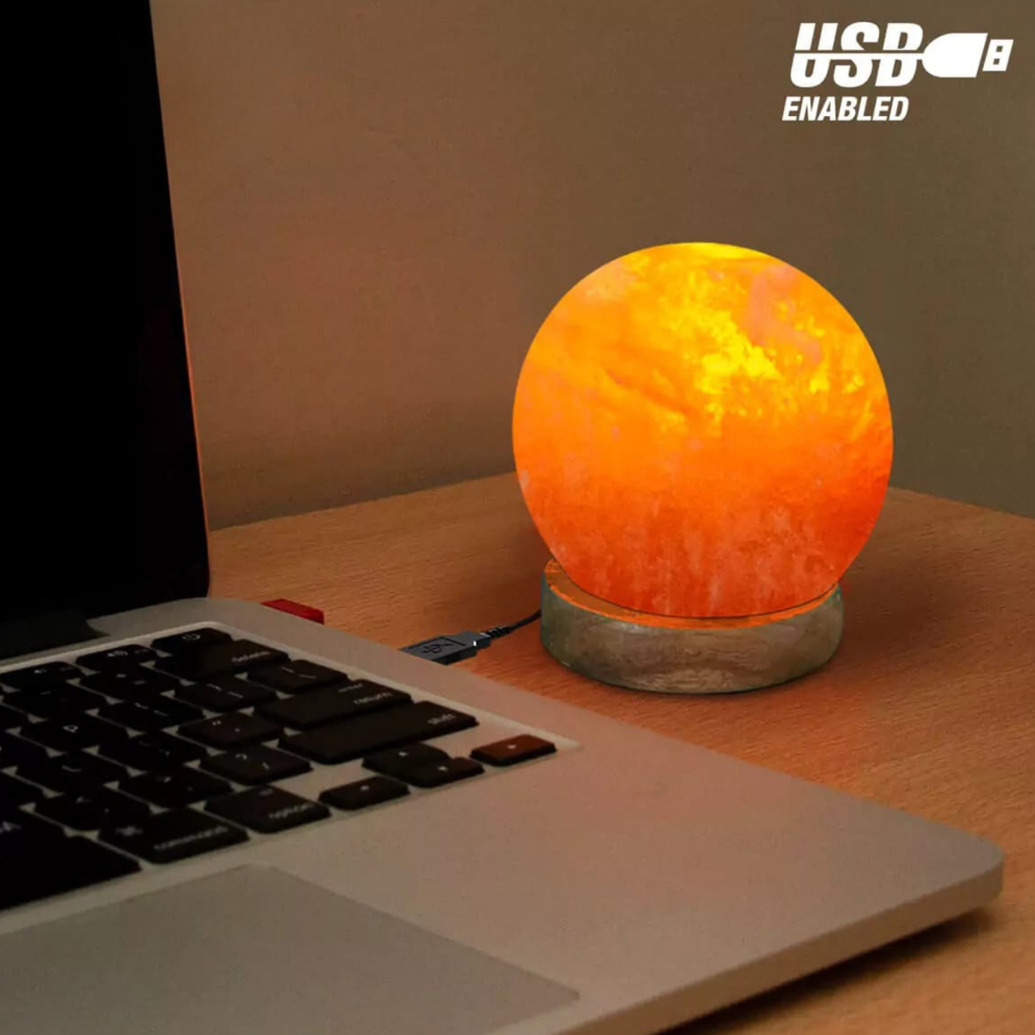 USB Globe / Ball Salt Lamp