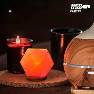 Hexagon USB Salt Lamp (Mini)