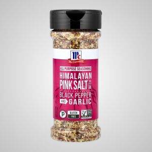 Pink Salt with Black Pepper & Garlic